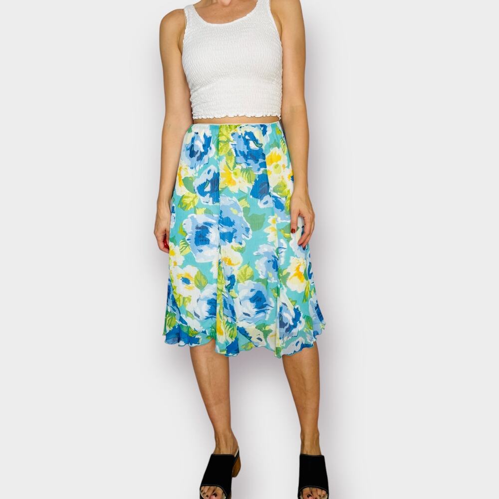 2000s Notations‎ Blue Green White Skirt